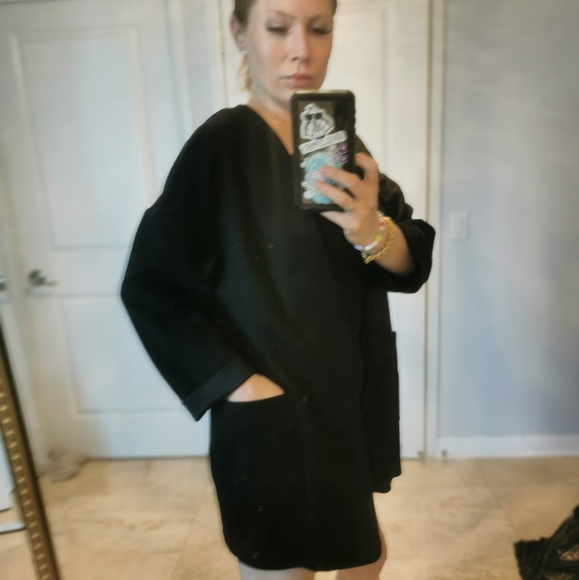 Black men's ZARA suede blazer - Picture 4 of 15